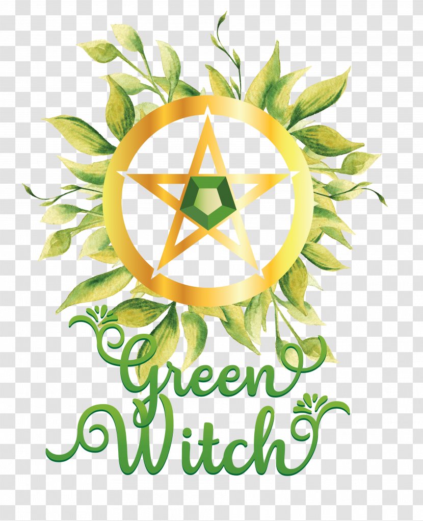 Clip Art Illustration Graphic Design Brand - Logo - Green Witch Symbols Transparent PNG