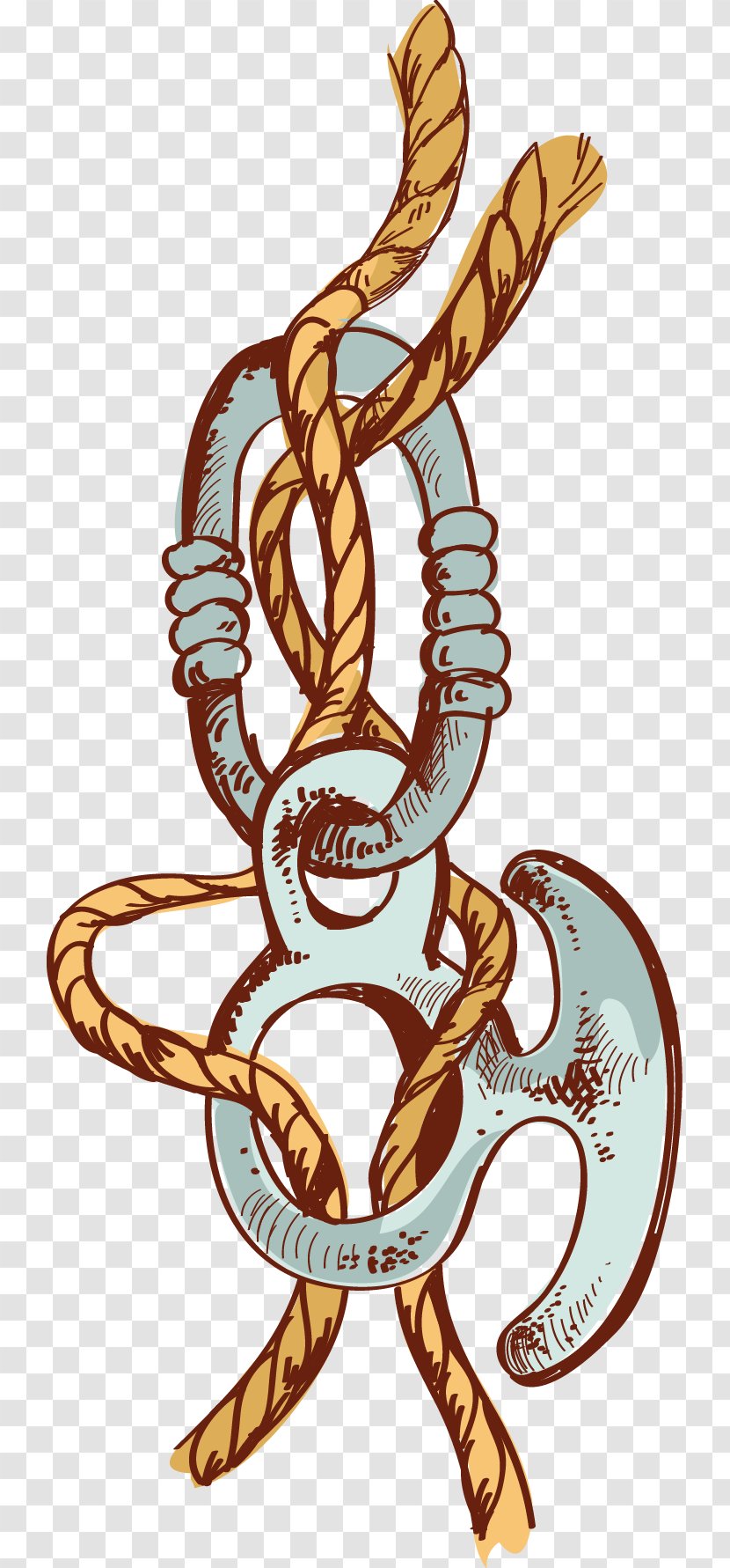 Illustration - Fictional Character - Hand-painted Hooks And Ropes Transparent PNG