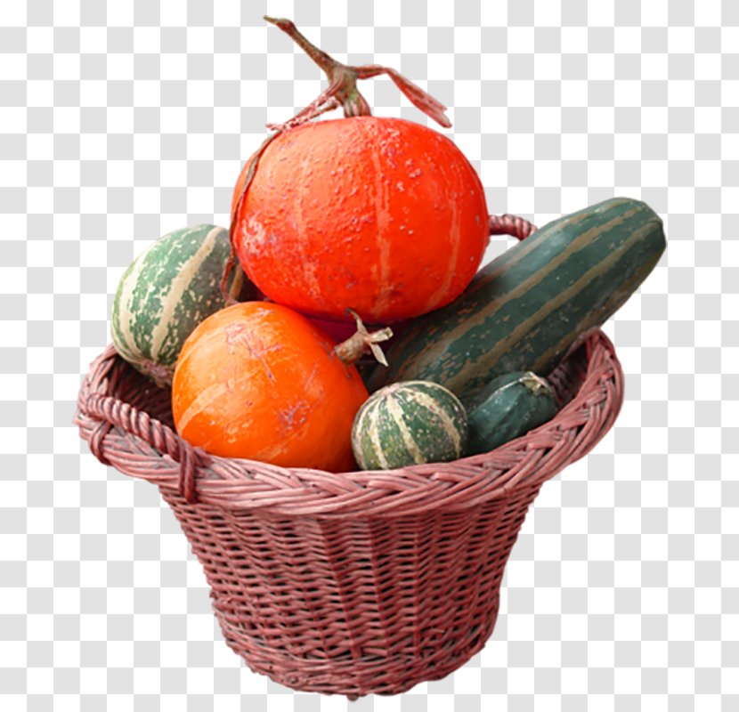 Calabaza Candy Pumpkin Vegetable - Basket Transparent PNG
