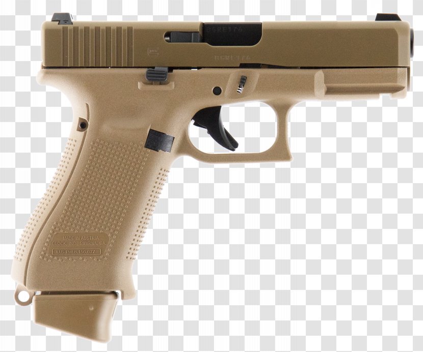 GLOCK 19 9×19mm Parabellum Pistol Firearm - Magazine - Handgun Transparent PNG