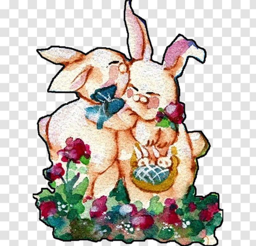 Rabbit Easter Bunny Hare Material Cutting - Wood Transparent PNG