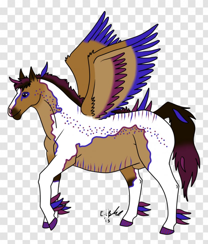 Pony Mustang Foal Colt Stallion - Purple Transparent PNG