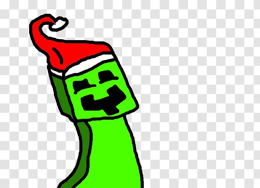 Minecraft Christmas Clip Art - Thumb - Creeper Transparent PNG