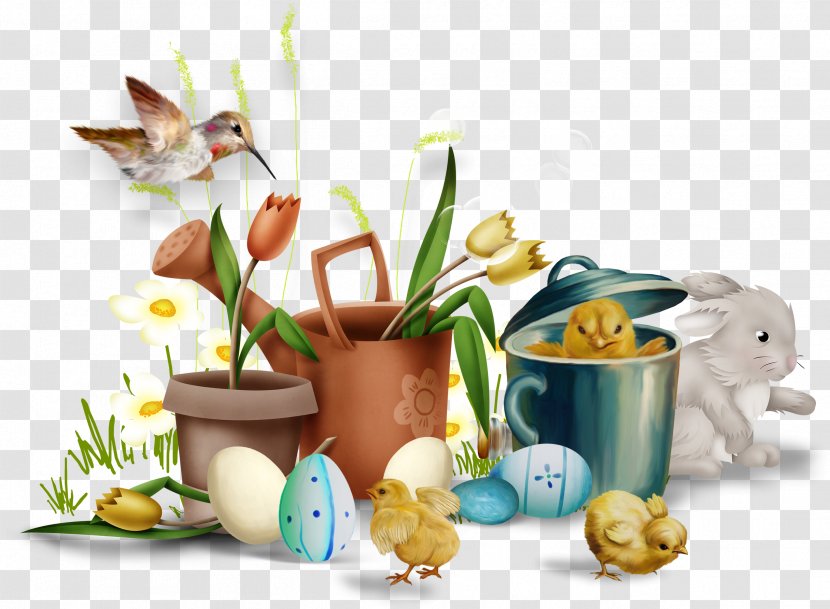 Easter Bunny Egg Clip Art - Greeting Card - Rabbit Duck Fauna Transparent PNG