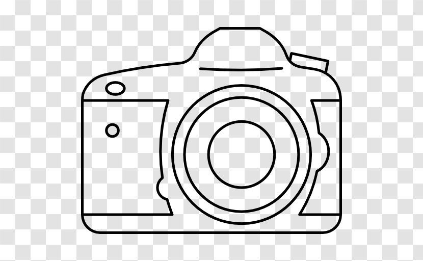 Photography Reflex Camera Clip Art - Black And White Transparent PNG