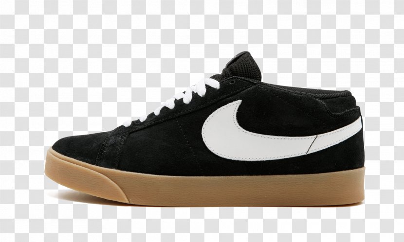 Skate Shoe Sneakers Suede Sportswear - Brown - Nike Blazers Transparent PNG