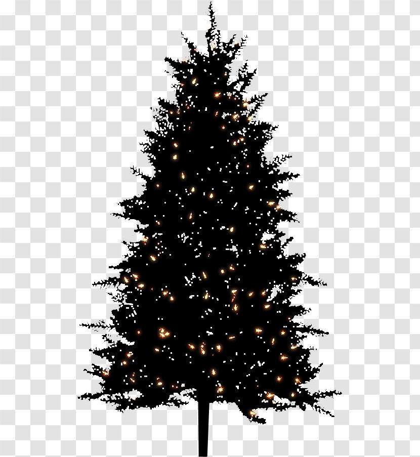 Artificial Christmas Tree Pre-lit - Larch - Night Transparent PNG