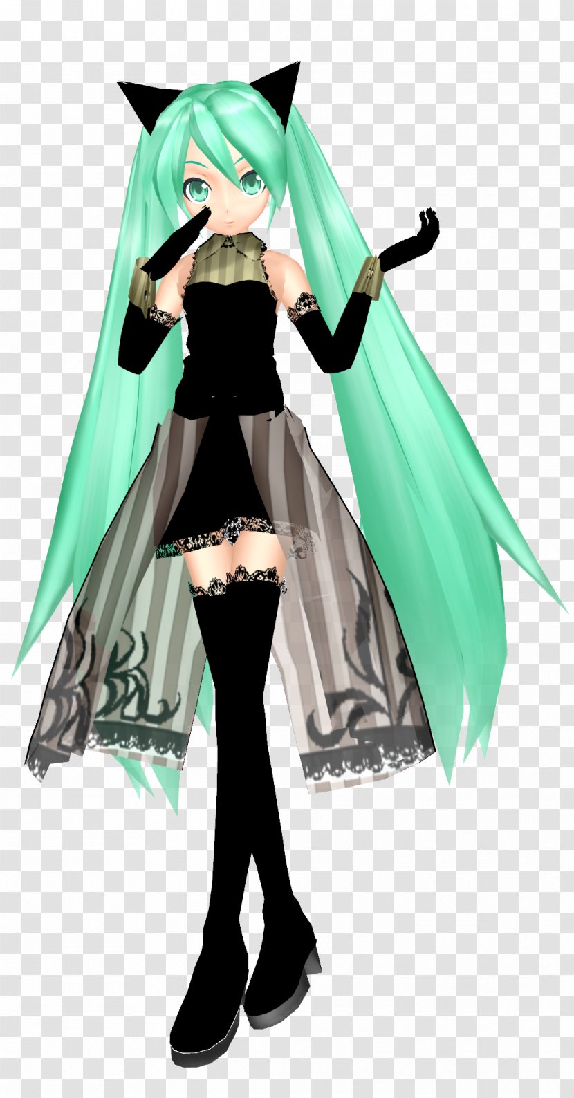 MikuMikuDance Kaito Hatsune Miku Niconico Character - Silhouette Transparent PNG