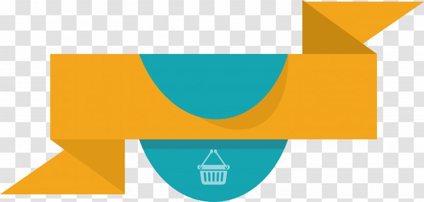 Khaki Sales Promotion - Blue - Ribbon Title Box Transparent PNG