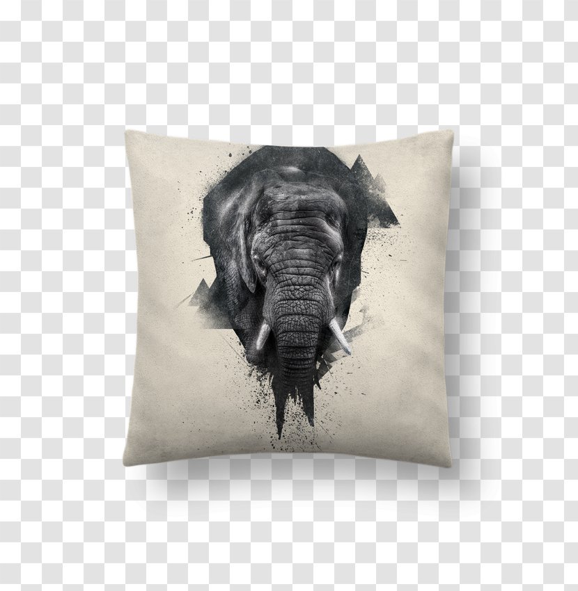 African Elephant Asian Throw Pillows Cushion - Tote Bag - Motif Transparent PNG