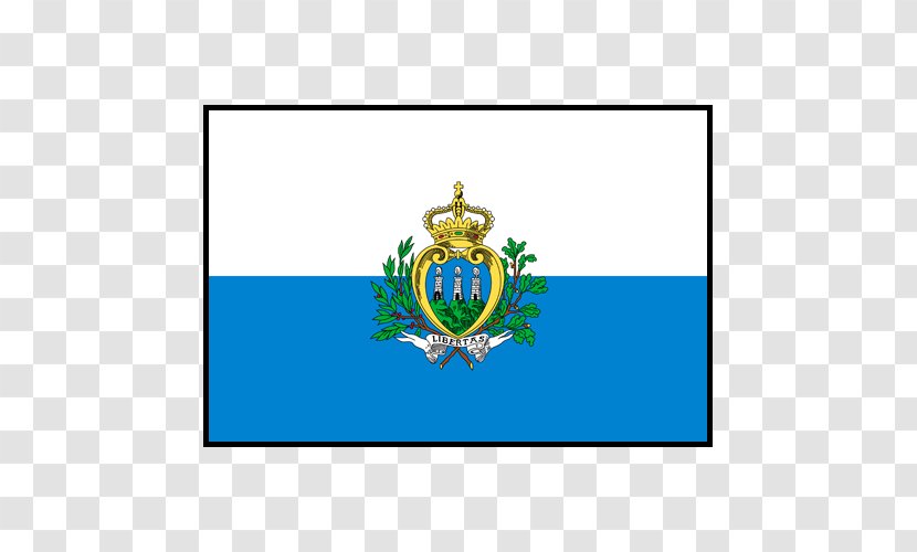 Flag Of San Marino Flags The World National - Symbol - Crest Transparent PNG
