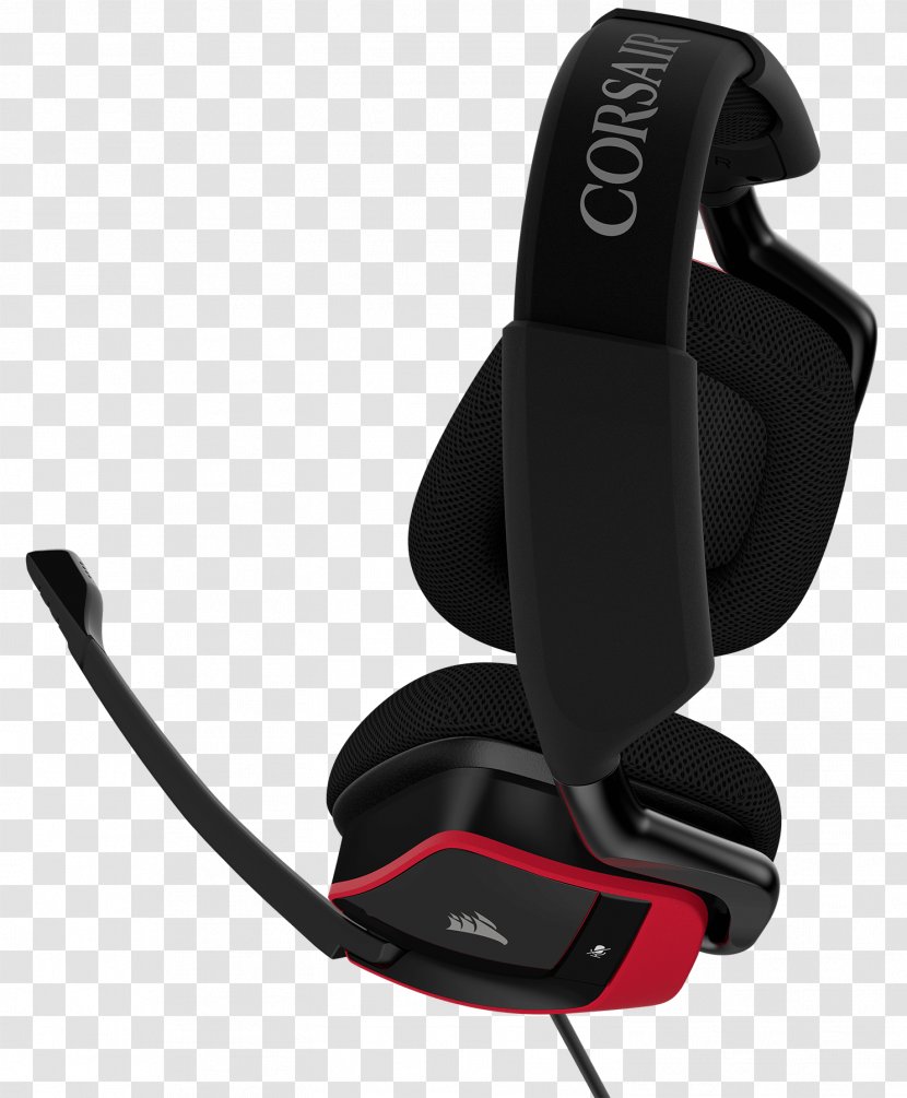 Corsair VOID PRO RGB 7.1 Surround Sound Headphones Headset - Heart - Astro Gaming Red Transparent PNG