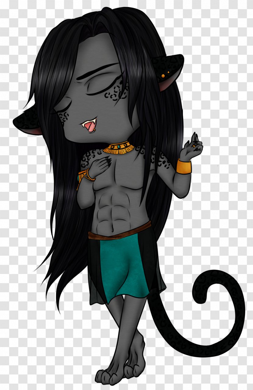 Homo Sapiens Black Hair Demon - Tree Transparent PNG