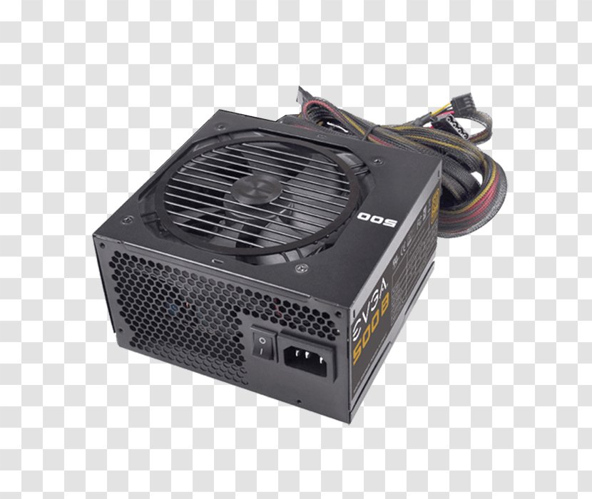 Power Supply Unit 80 Plus Converters 100-B1-0700-K2 EVGA 700b Bronze Corporation - Computer Transparent PNG