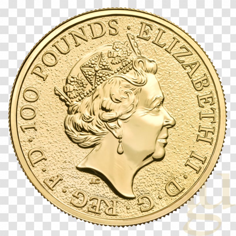 Royal Mint The Queen's Beasts Bullion Coin Gold - Britannia Transparent PNG
