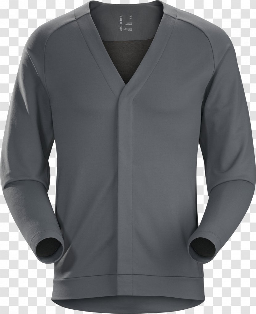 Hoodie Cardigan Arc'teryx Sweater Jacket - Active Shirt Transparent PNG