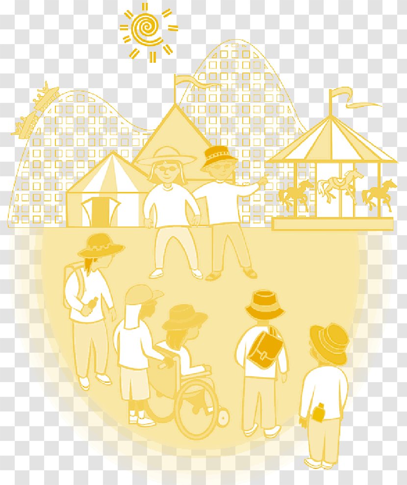 Clip Art Amusement Park Urban - Drawing - Cartoon Theme Transparent PNG