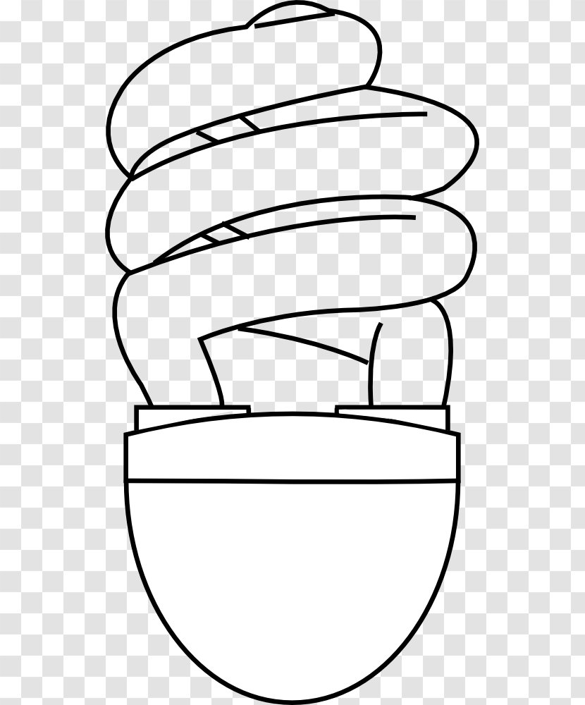 Incandescent Light Bulb Compact Fluorescent Lamp Clip Art - Led - Outline Of Hands Transparent PNG