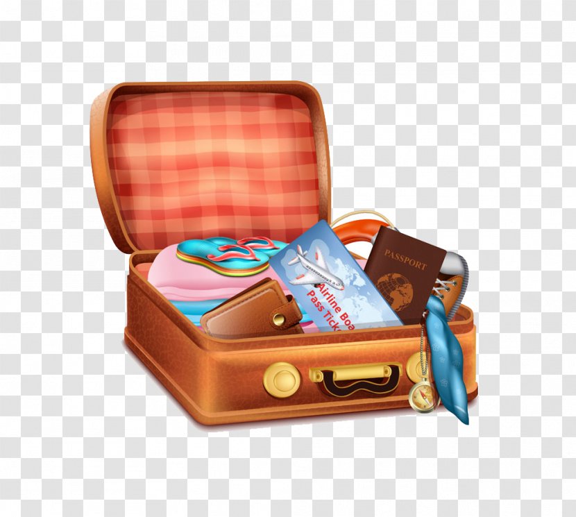 Suitcase Royalty-free Clip Art - Fotosearch - Travel Goods Boxes Filled With Illustrations Transparent PNG