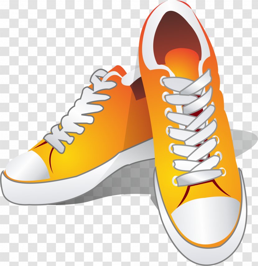 Shoe Sneakers Clip Art - Yellow Shoes Transparent PNG
