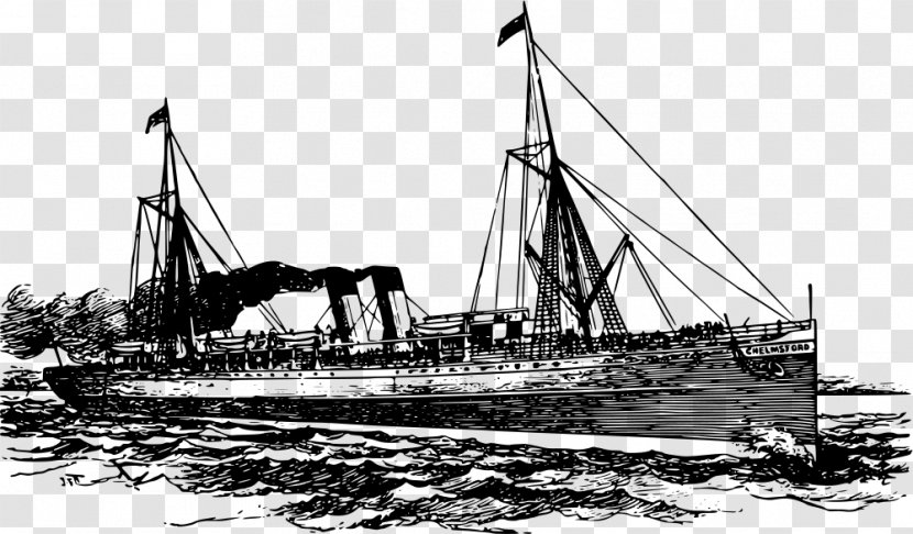 Steamship Steamboat Clip Art - Ironclad Warship - Eve Online Ship Transparent PNG