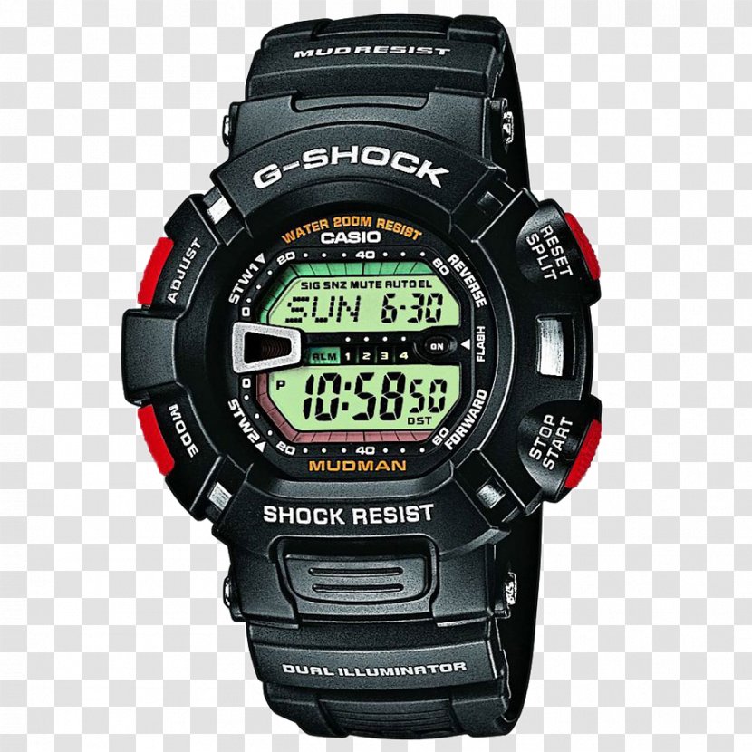 G-Shock G-9000 Watch Casio Illuminator Transparent PNG