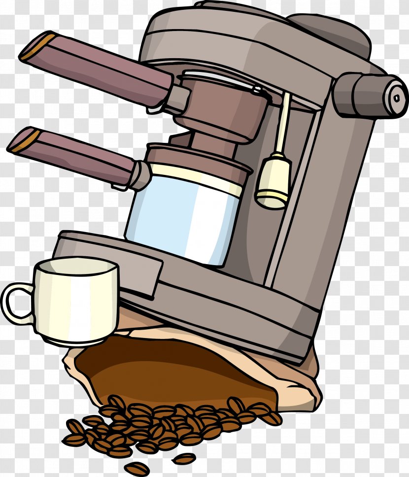 Coffee Illustration - Vector Machine Material Transparent PNG