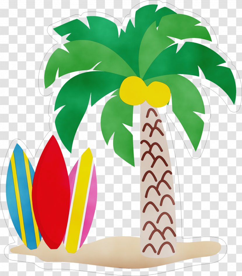 Cartoon Palm Tree - Plants - Arecales Transparent PNG