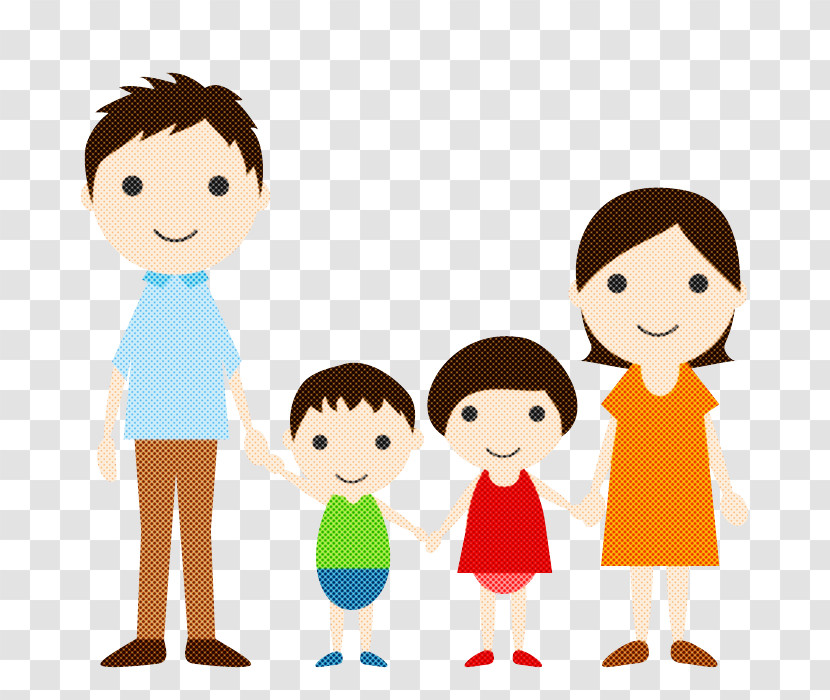 People Cartoon Child Social Group Friendship Transparent PNG