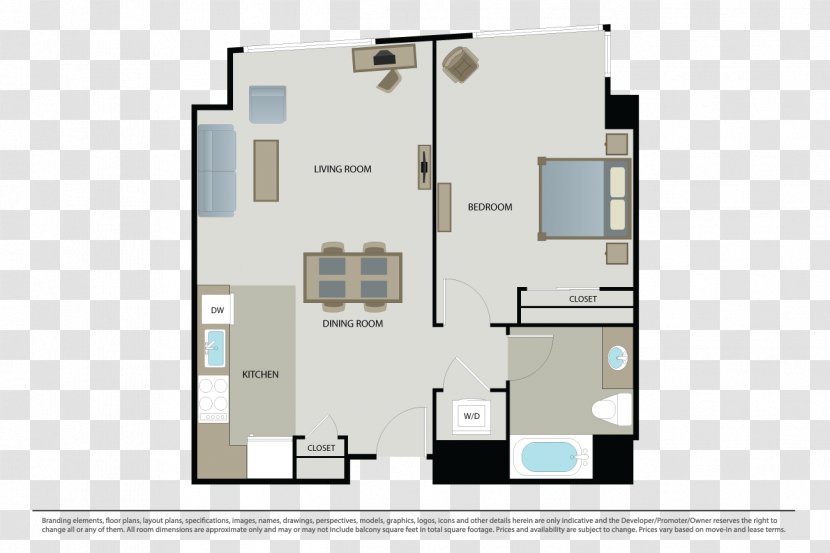 Floor Plan House Mosso - Apartment - Bedroom Transparent PNG