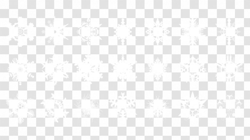 White Black Pattern - Point - Snowflake Style Transparent PNG