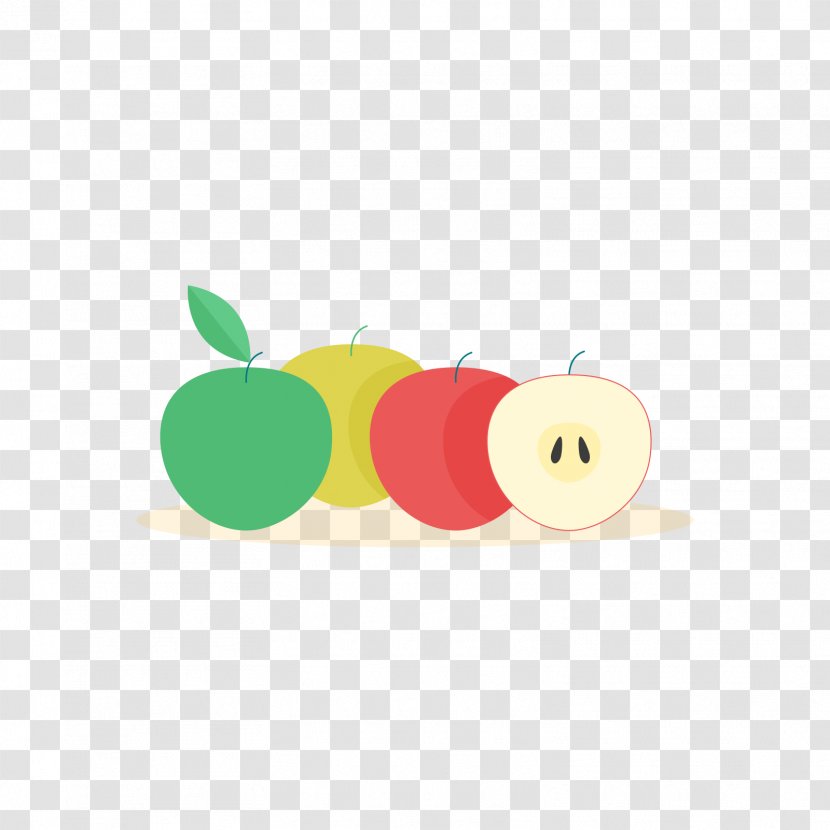 Apple Christmas Eve Clip Art - Yellow - Red Green Transparent PNG