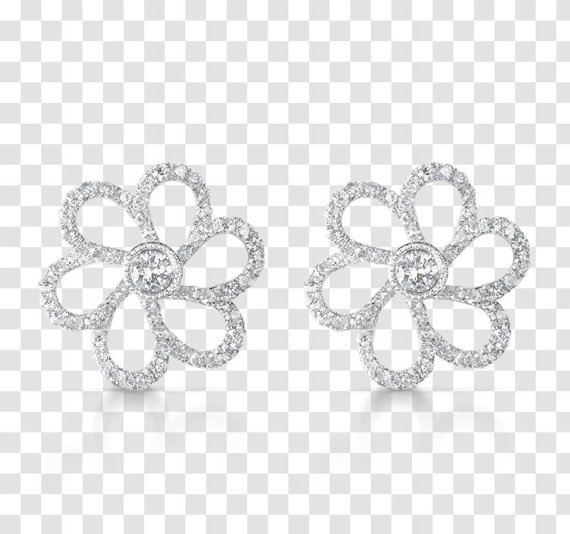 Earring Flower Floral Design Petal - Bouquet Transparent PNG