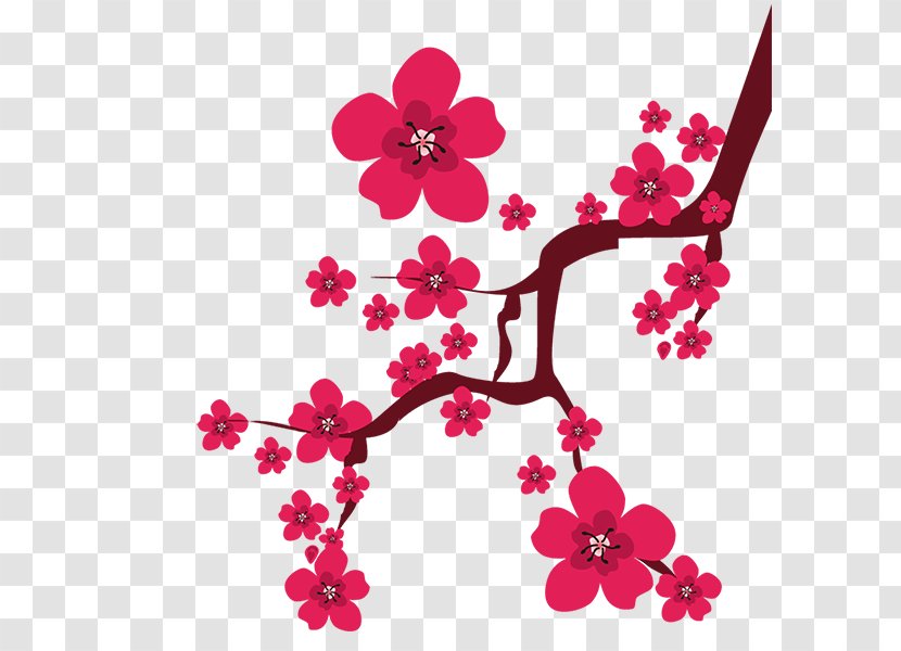 Plum Blossom Download Red - Animation - Spring Winter Transparent PNG