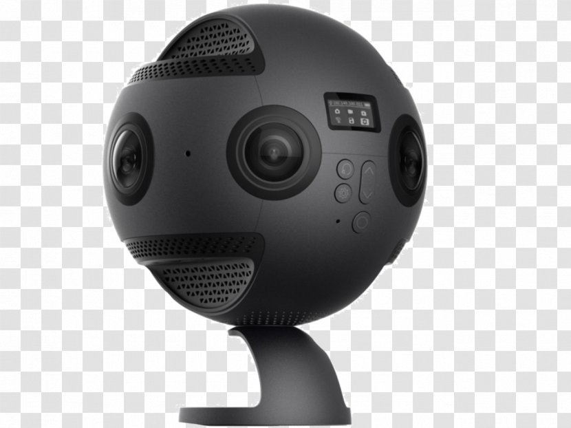 360-vision Camera Insta360 Pro Black 360° Spherical VR 360 8K 195726 Samsung Gear - Image Stitching Transparent PNG