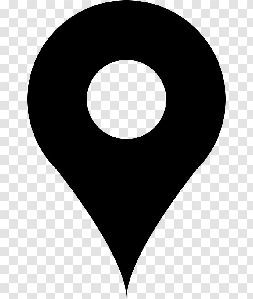 Black And White Symbol User Interface - Locator Map Transparent PNG