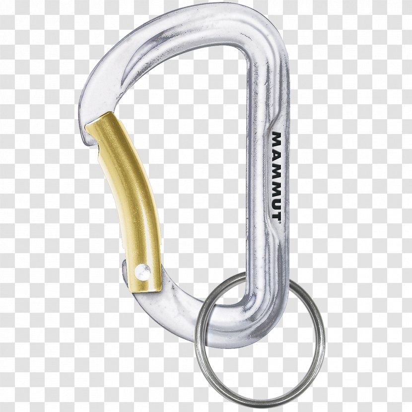 Carabiner Mammut Sports Group Climbing Chemical Element Gold - Equipment - Key Chain Transparent PNG