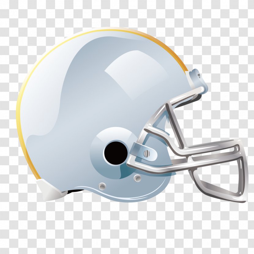 Football Helmet American Protective Equipment In Gridiron Rugby - Vector Transparent PNG