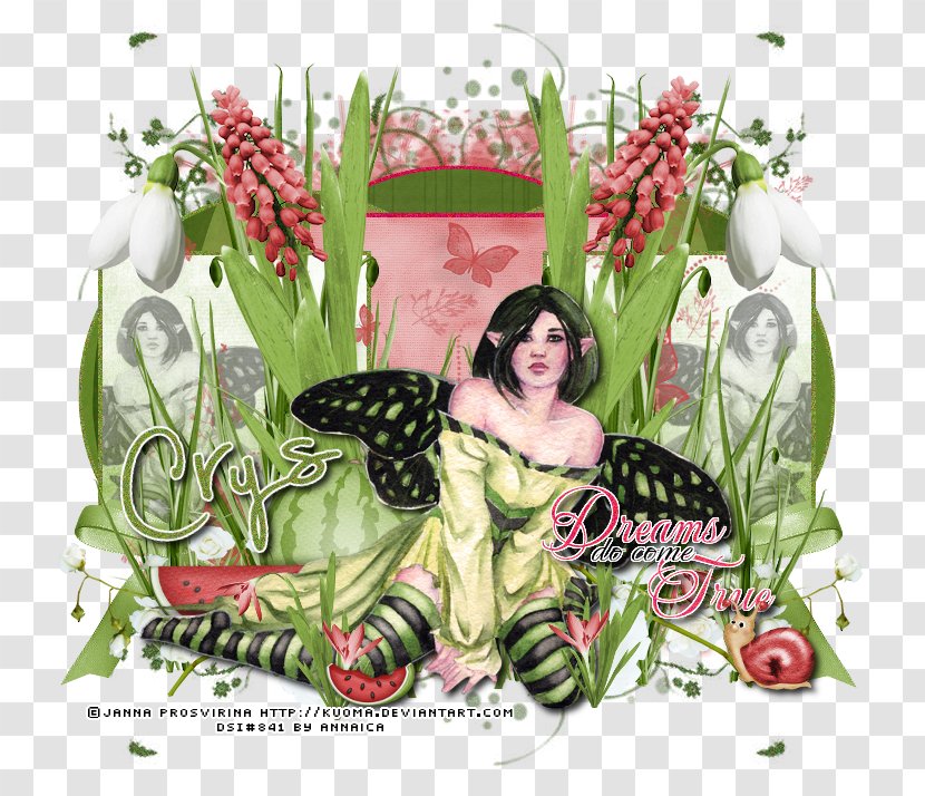 Floral Design Fairy Flowering Plant - Floristry - Creative Watermelon Transparent PNG