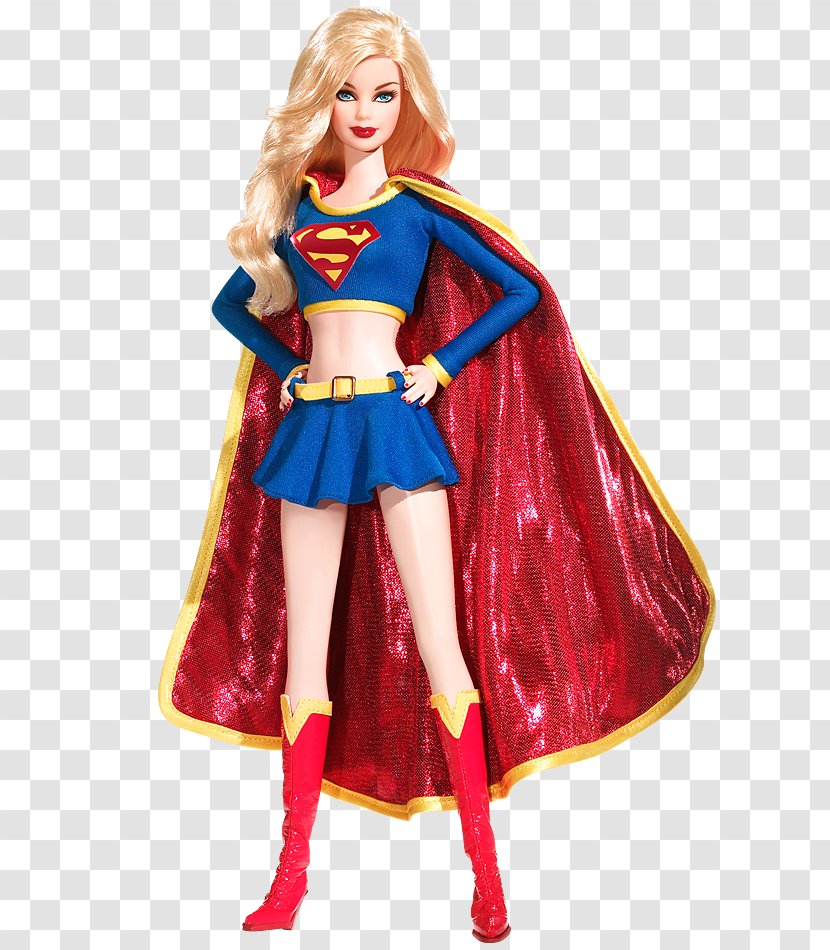 Supergirl Barbie Doll - Cartoon Transparent PNG