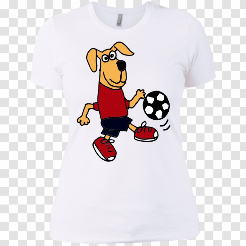 T-shirt Dog Sleeve Bluza Cartoon - T Shirt - Soccer Transparent PNG