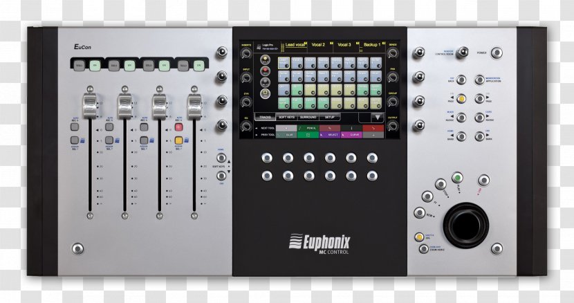 Digital Audio Workstation Mixers Controller Control Surface Euphonix - Silhouette - Watercolor Transparent PNG