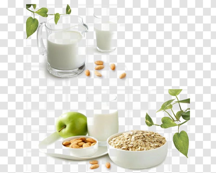 Soy Milk Breakfast Cereal Vegetarian Cuisine - Dairy Product - Nutritious Transparent PNG