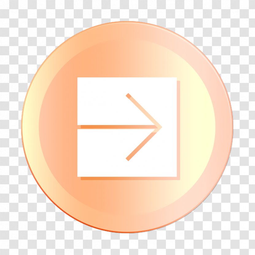 Arrow Icon Direction Navigation - Logo - Peach Transparent PNG