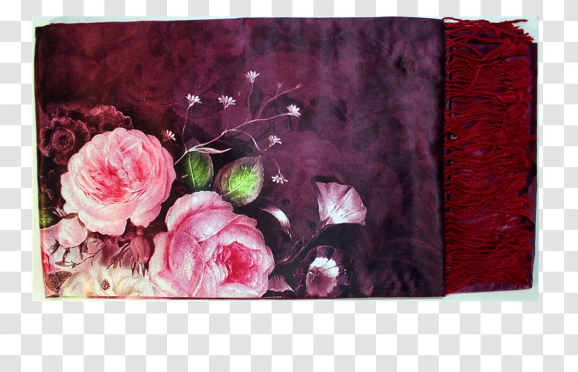 Scarf Flower Floral Design Silk Still Life - Art - Red Transparent PNG