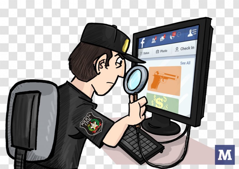 Cybercrime Social Network Brott Computer - Eyewear - Police Transparent PNG