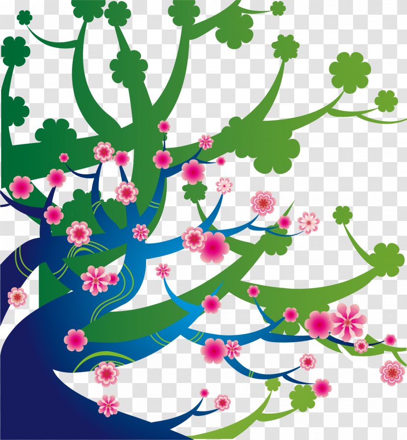 National Cherry Blossom Festival - Branch - Cartoon Tree With Transparent PNG