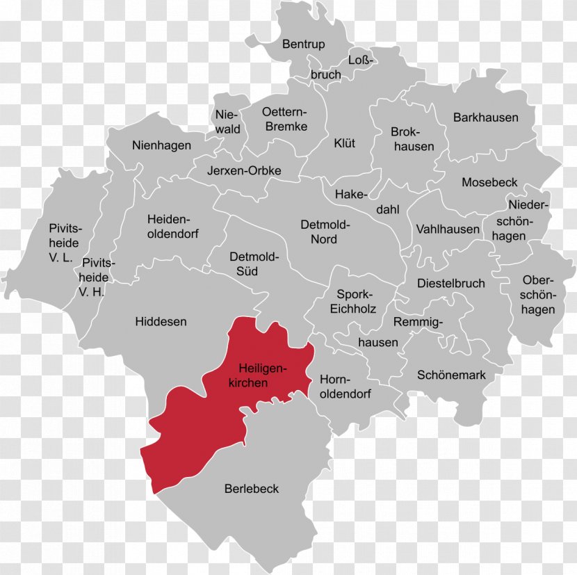 Heiligenkirchen Heidenoldendorf Detmold-Nord Brokhausen Ortsteil - North Rhinewestphalia - Nienhagen Transparent PNG