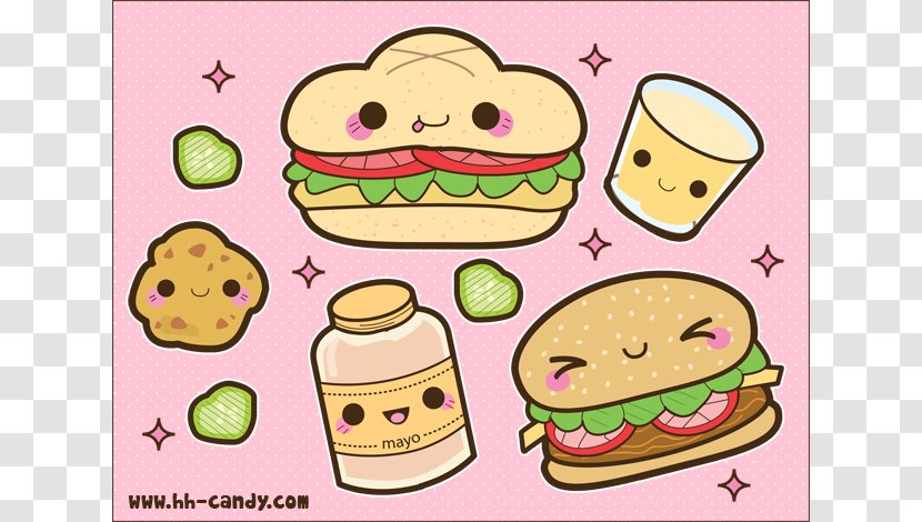 Junk Food Kavaii Desktop Wallpaper Breakfast - Cuisine - Kawaii Transparent PNG