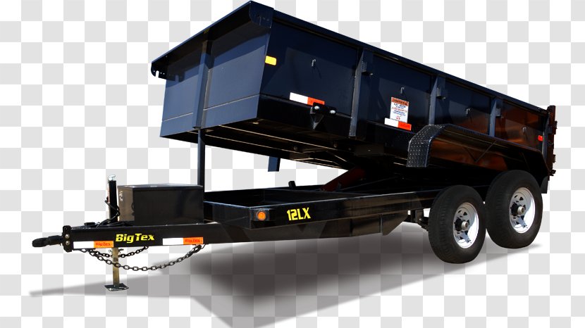 Big Tex Trailers Dump Truck Motorcycle Trailer - Commercial Vehicle - Automotive Tire Transparent PNG